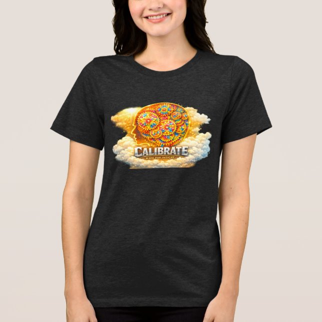 CalibrateMind Kapuzenpullover Tri-Blend Shirt (Vorderseite)