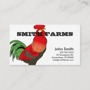 Calibre de carte de visite de style de ferme