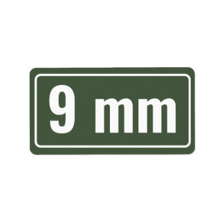 Calibre Organisation Étiquettes 9 mm