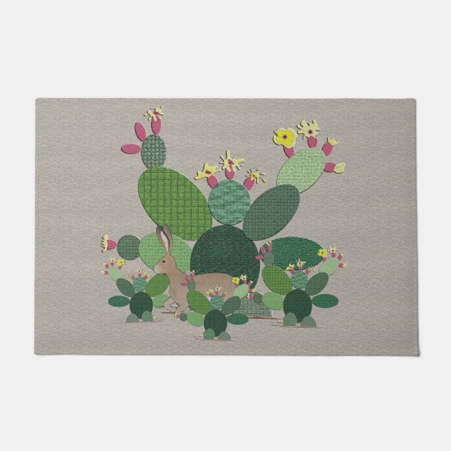 Calico Cactus Doormat Fußmatte (Vorderseite)