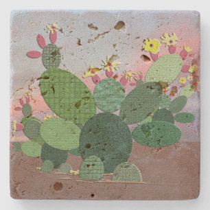 Calico Cactus Stone Untersetzer