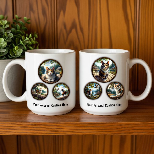 Calico Cat 6-Image Coffee Tasse Design (Von Creator hochgeladen)