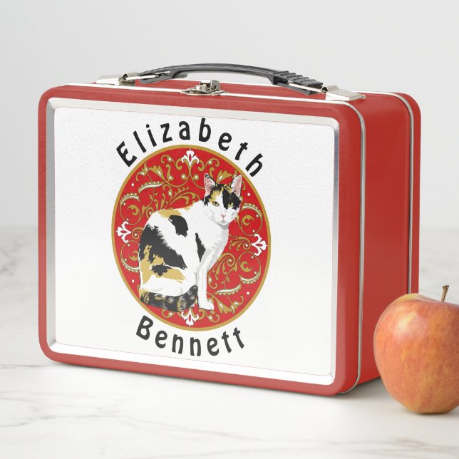 Calico Cat Baroque Metall Lunch Box (Beispiel)