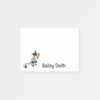 Calico Cat Cartoon Post-It Notes Post-it Klebezettel