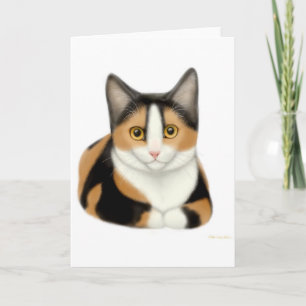 Calico Cat Greeting Card Karte