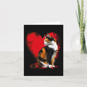 Calico Cat Kitten Valentines Mütter Vatertag R Karte