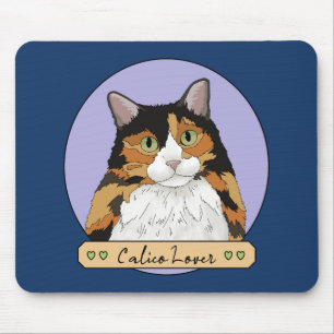 Calico Cat Lover Mousepad