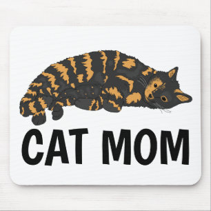 Calico Cat Mama Mousepads