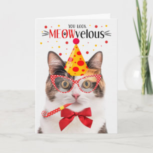 Calico Cat MEOWvelous Birthday Karte