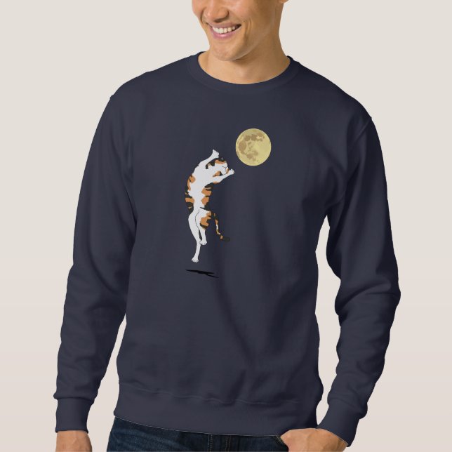 Calico Cat Moon Dancing Sweatshirt (Vorderseite)