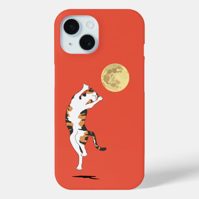 Calico Cat Moon Danser Coque-Mate coque iphone (Verso)
