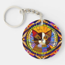 Calico Cat Mosaic - modern & farbenfroh - eigener 