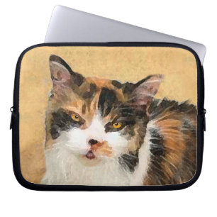 Calico Cat Painting - Niedliche Original Cat Art Laptopschutzhülle