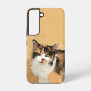 Calico Cat Painting - Niedliche Original Cat Art Samsung Galaxy Hülle