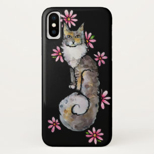 Calico Cat Pink Daisy Case-Mate iPhone Hülle