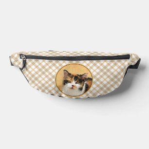 Calico Cat Portrait Peinture Cute Art Original