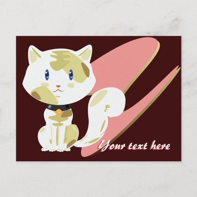 Calico Cat Postcard Postkarte (Vorderseite)