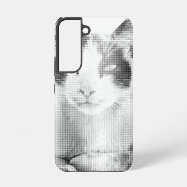 Calico Cat Retro Halftone Samsung Galaxy Hülle (Rückseite)