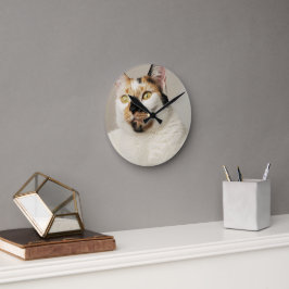 Calico Cat Runde Wanduhr