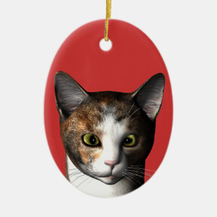Calico Head Keramikornament