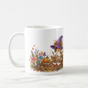 Calico-Hexenkatze entschlüsselt Zauber - Magischer Kaffeetasse