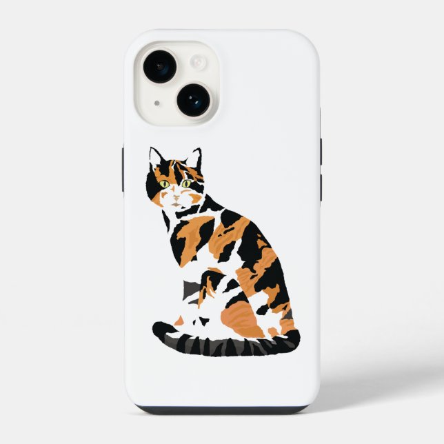Calico iPhone 14 Hülle (Rückseite)
