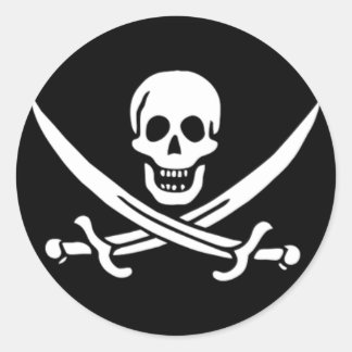Calico Jack Runder Aufkleber