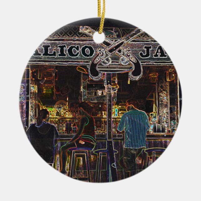 Calico Jacks Grand Cayman Island Keramik Ornament (Vorne)