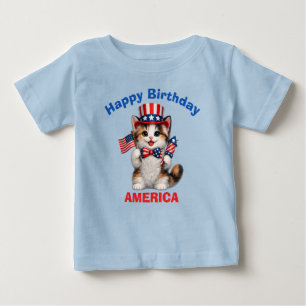 Calico Kitten (1n) Patriotisches Kinder-T-Shirt Baby T-shirt
