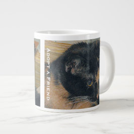 Calico Kitten Face Jumbo-Tasse
