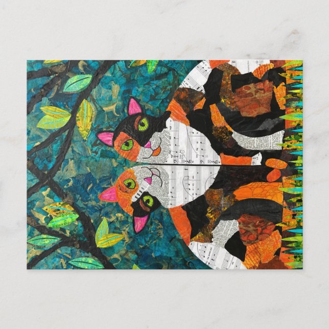 Calico Liebe Postkarte (Vorderseite)