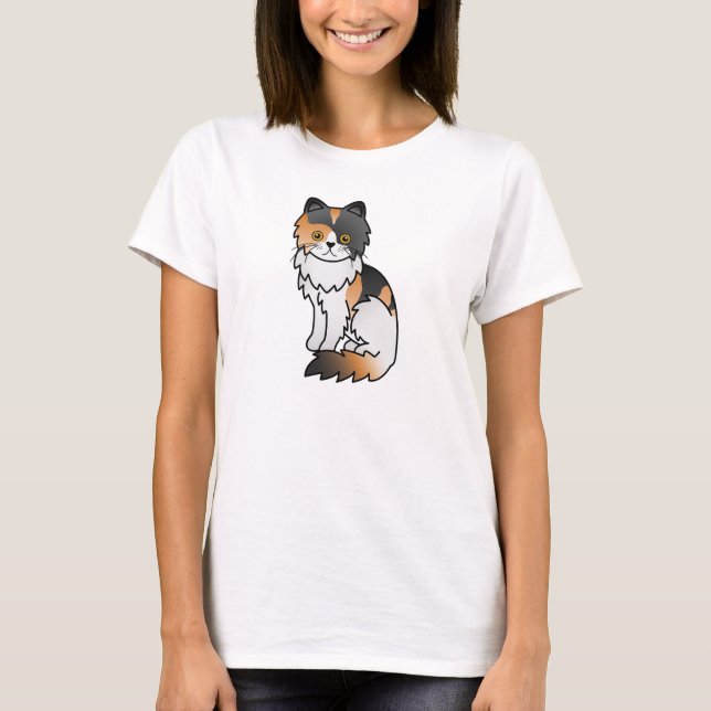 Calico Persian Cat T-Shirt (Vorderseite)