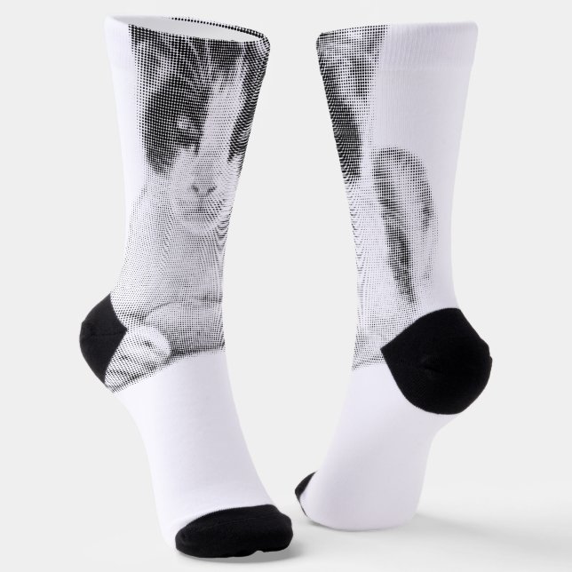 Calico Pop Halftone Socken (Gewinkelt)
