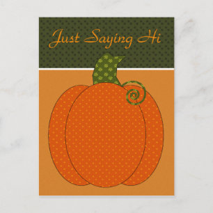 Calico Pumpkin Trio Postcard Postkarte