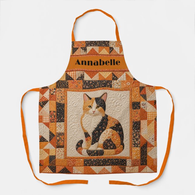 Calico Quilt Personalize Schürze (Vorderseite)