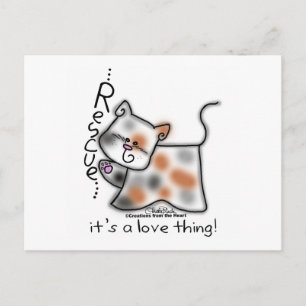 Calico RESCUE...es ist eine Liebe Sache! Postkarte