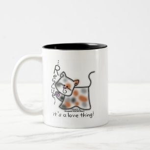 Calico RESCUE...es ist eine Liebe Sache! Zweifarbige Tasse