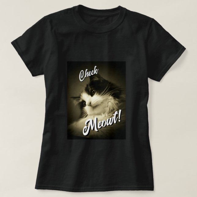 Calico sagt Karo Meowt T-Shirt (Design vorne)