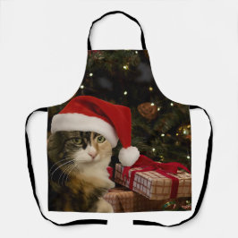 Calico Santa Kitty Apron Schürze