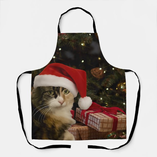 Calico-Santa-Kitty-Schürze Schürze (Vorderseite)