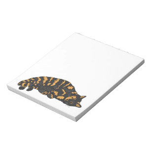 CALICO TORTIE KATZE NOTIZBLOCK
