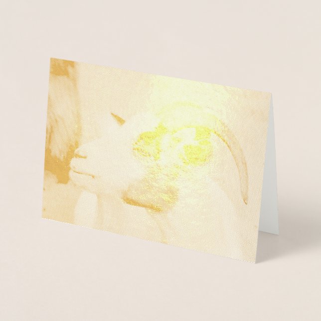 Calico-Ziege Folienkarte (Vorderseite)