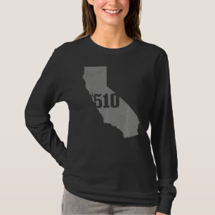 California 510 Area Code Richmond Oakland Staat Ma T-Shirt
