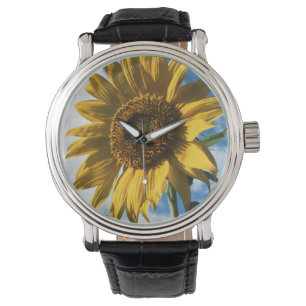 California, A Mammoth Sunflower (Helianthus) 2 Armbanduhr