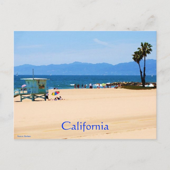 California Beach California Postkarte (Vorderseite)
