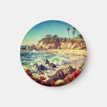  California Beach | Impressionist Coastal Art