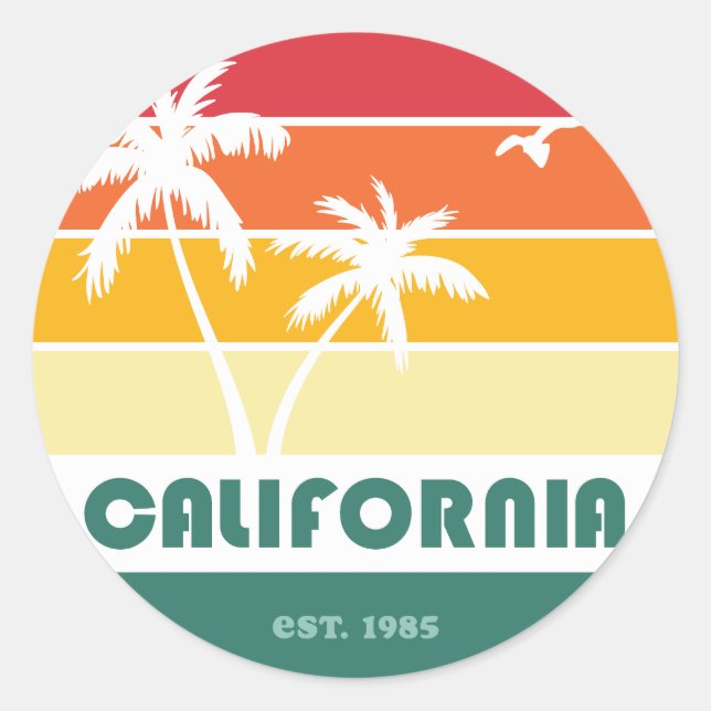 California Beach Sticker (Vorderseite)