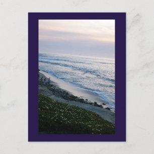 California Beach Sunset Custom La Jolla Postkarten
