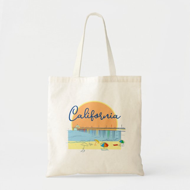 California Beach Tragetasche (Vorne)