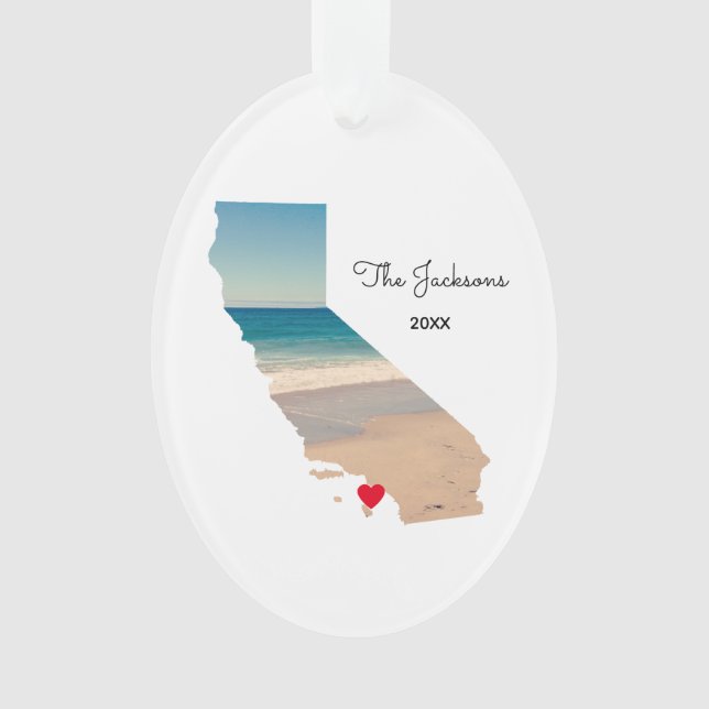 California Beach Trip Photo Oval (devant)